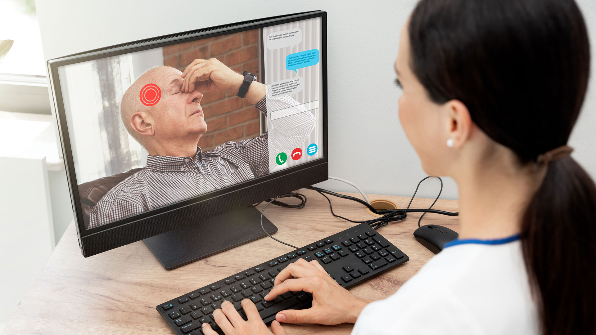 telemedicine with a physician